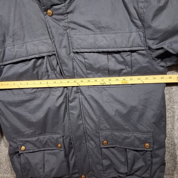 Vintage Haband's Stag Hill Men's Large Navy Blue Jacket "Missing the hood" - Picture 9 of 15